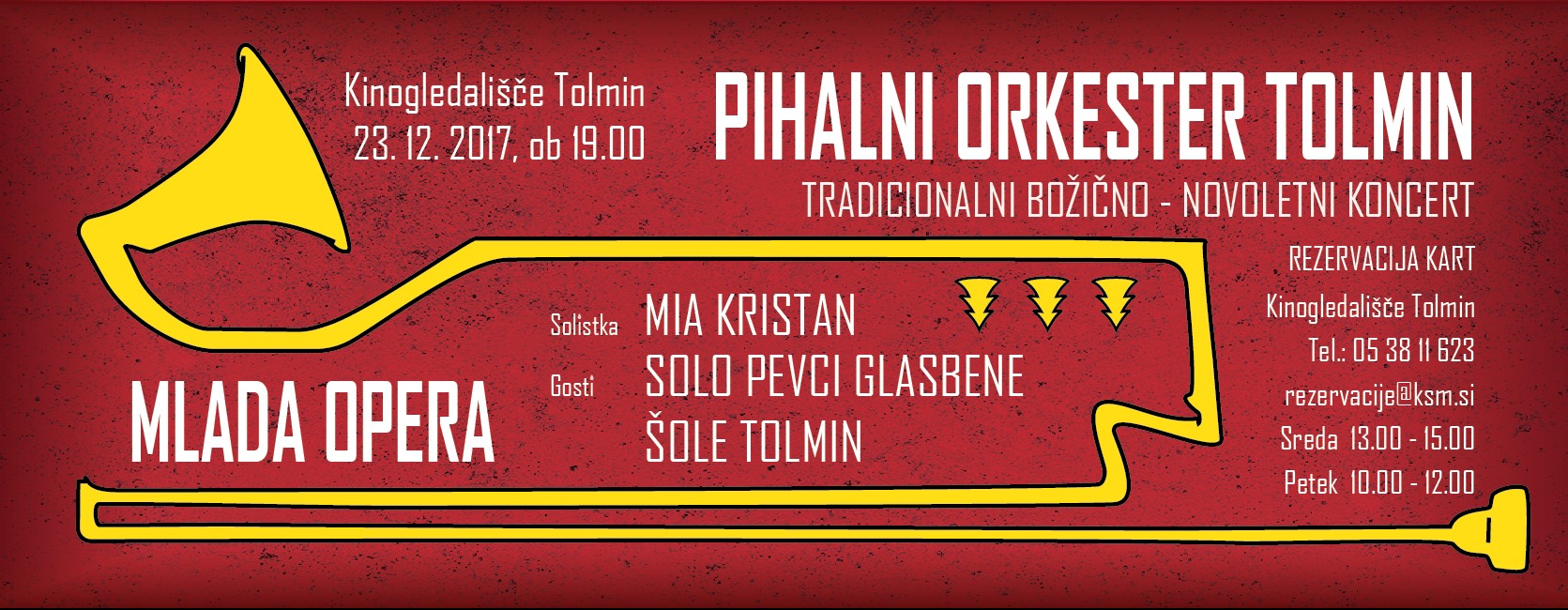 BOŽIČNO - NOVOLETNI KONCERT PIHALNEGA ORKESTRA TOLMIN