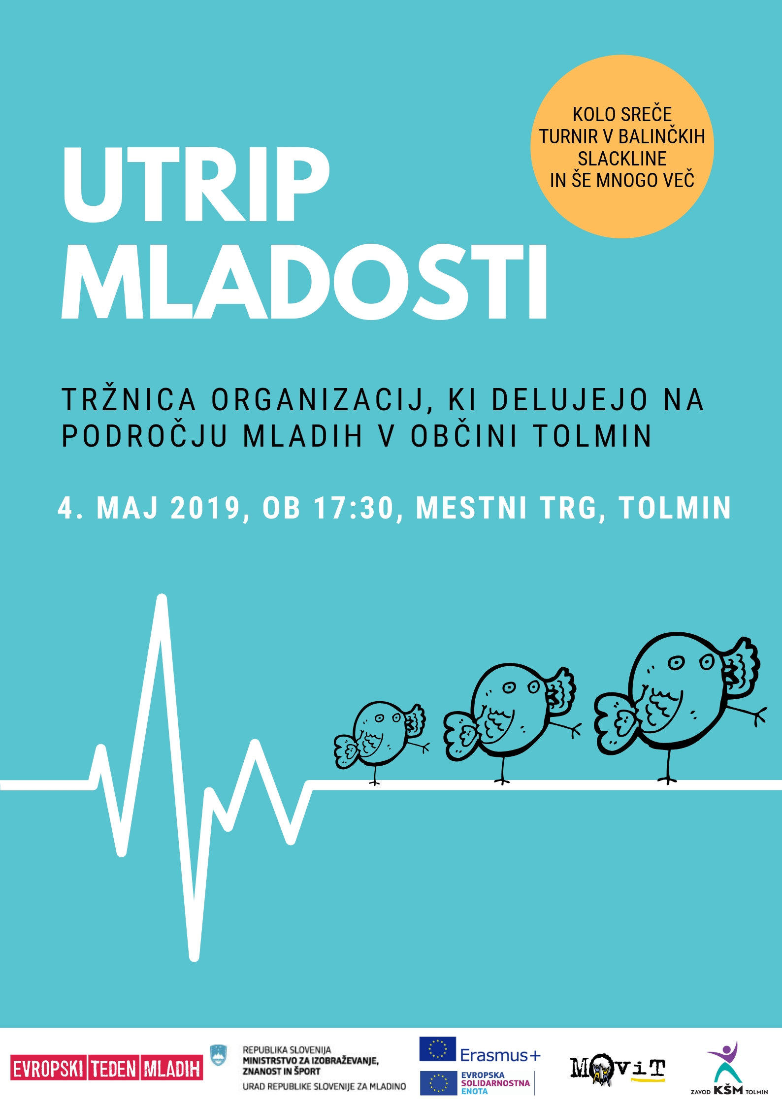 [ODPOVEDANO] Utrip mladosti - tržnica organizacij, ki delujejo na področju mladih v občini Tolmin