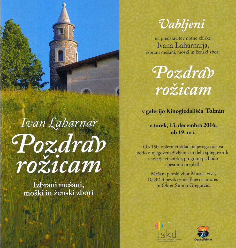 Predstavitev notne zbirke Ivana Laharnarja: Pozdrav rožicam