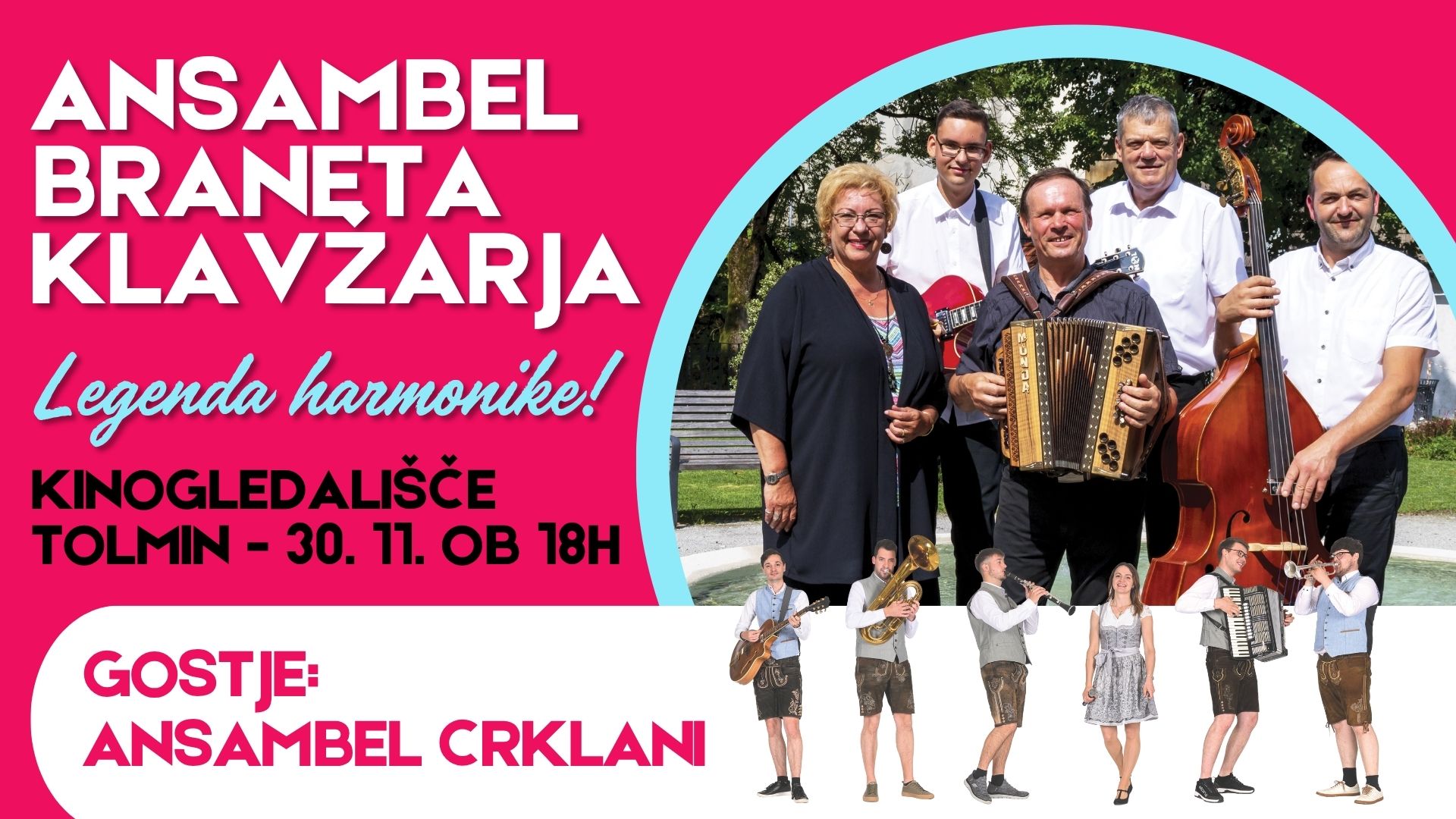 ANSAMBEL BRANETA KLAVŽARJA Z GOSTI (org. Pouhna luna)