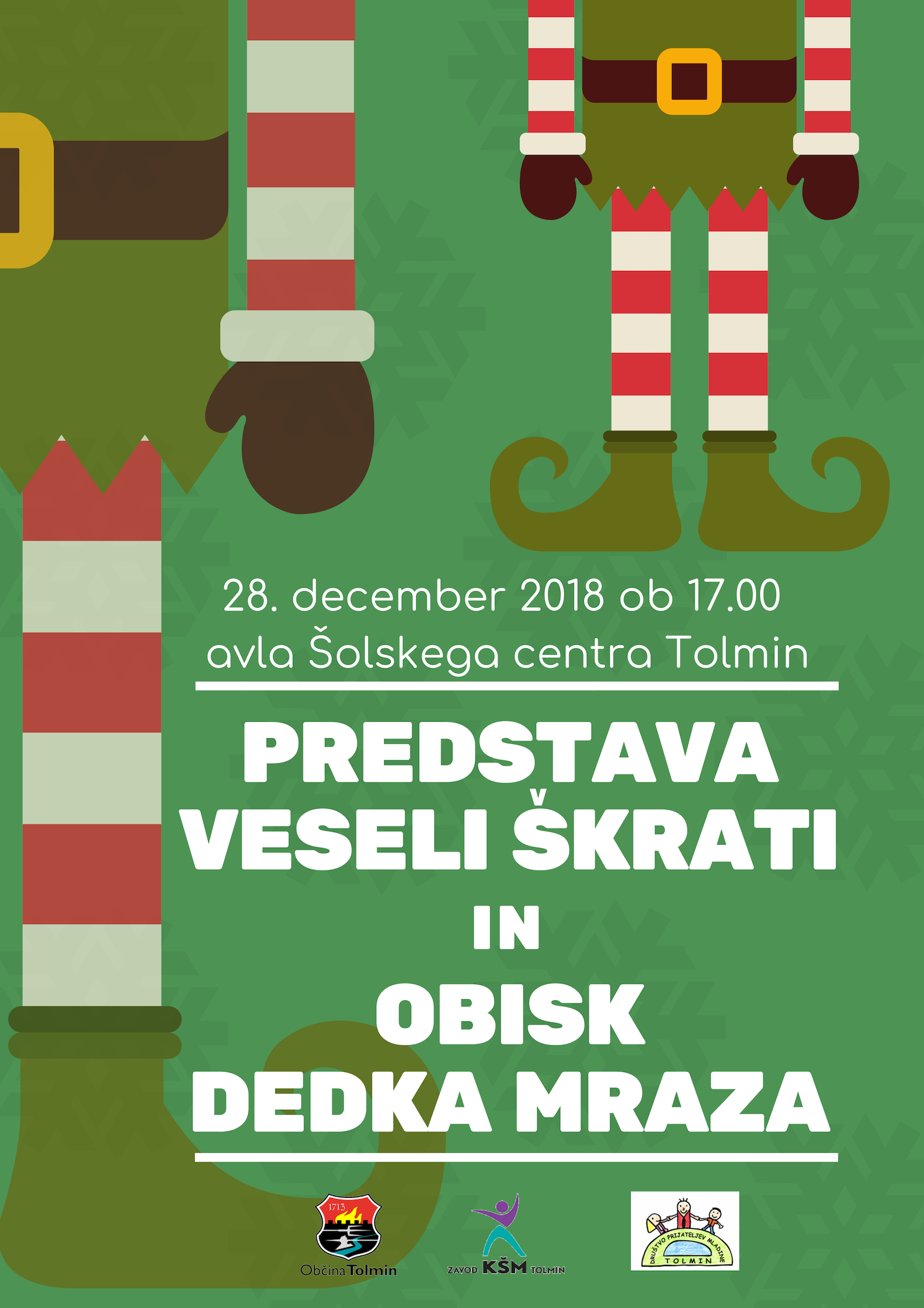 Predstava Veseli škrati in obisk dedka Mraza