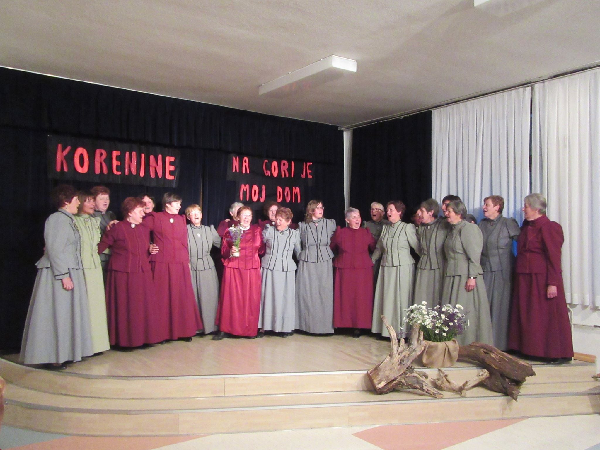 Koncert pevske skupine Korenine ob obletnici Kaj so to za ene ptičke, ki imajo rdeče ličke