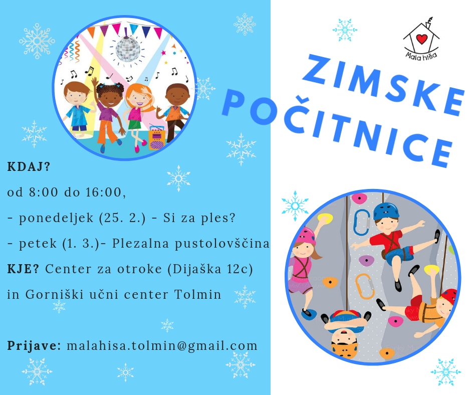 Zimske počitnice v Mali hiši