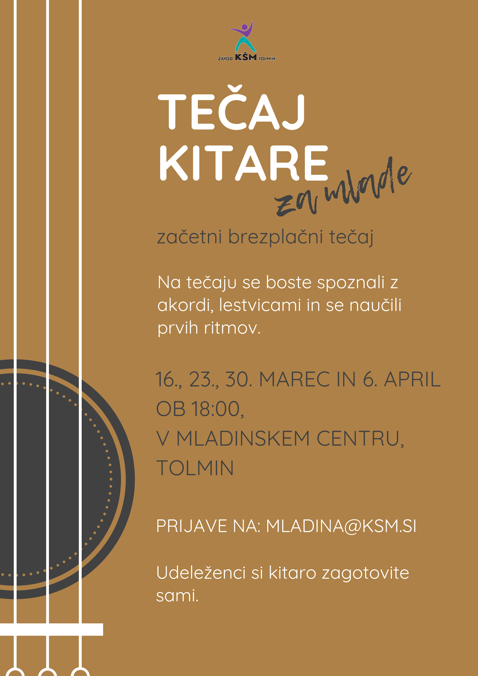 Tečaj kitare za mlade