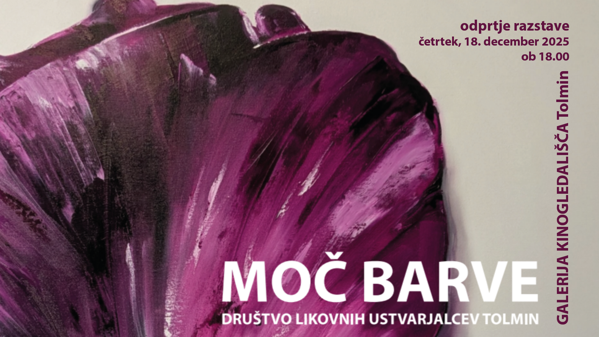 MOČ BARVE, letna razstava Društva likovnih ustvarjalcev Tolmin
