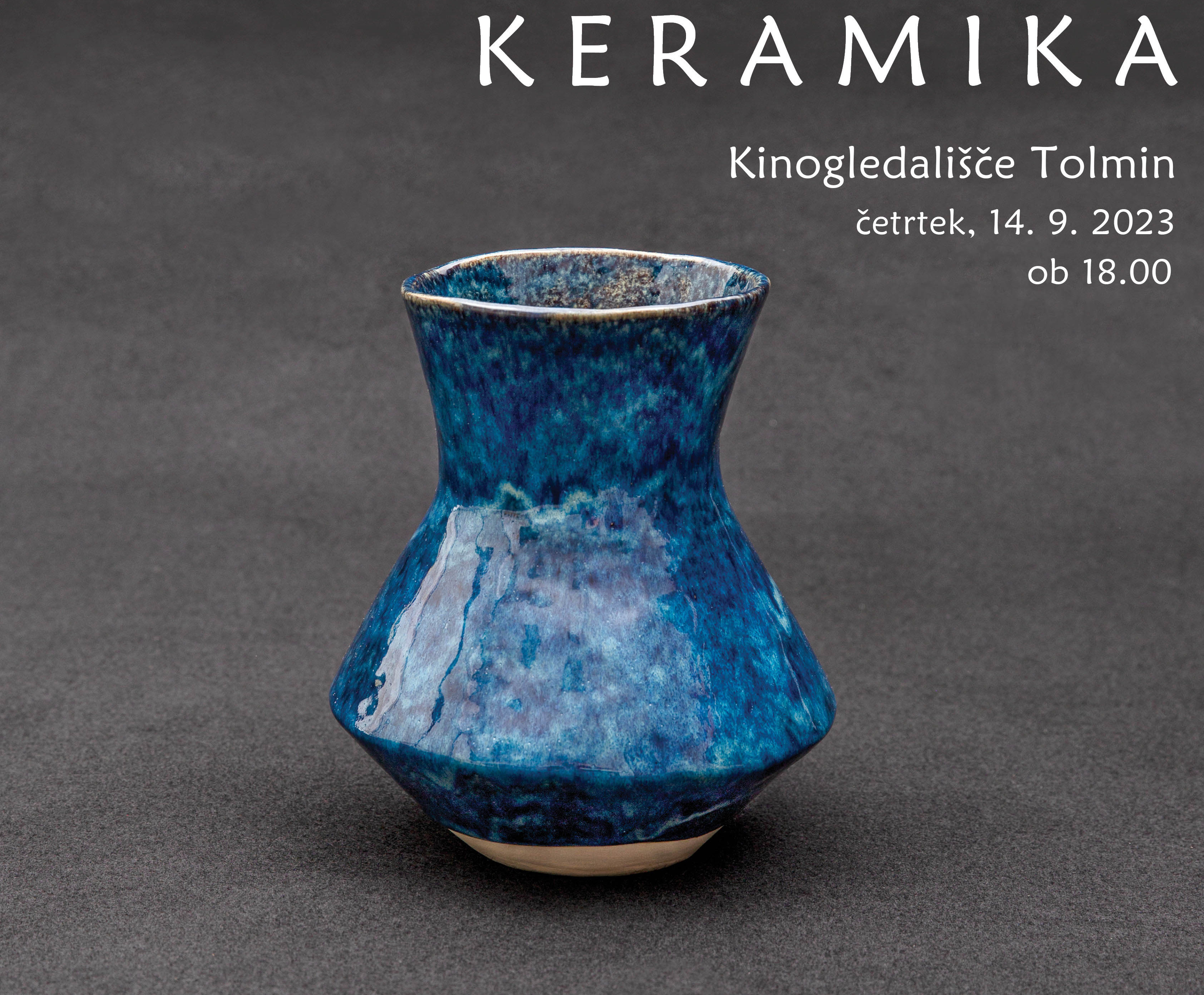 KERAMIKA, odprtje likovne razstave Kluba keramikov Kanal